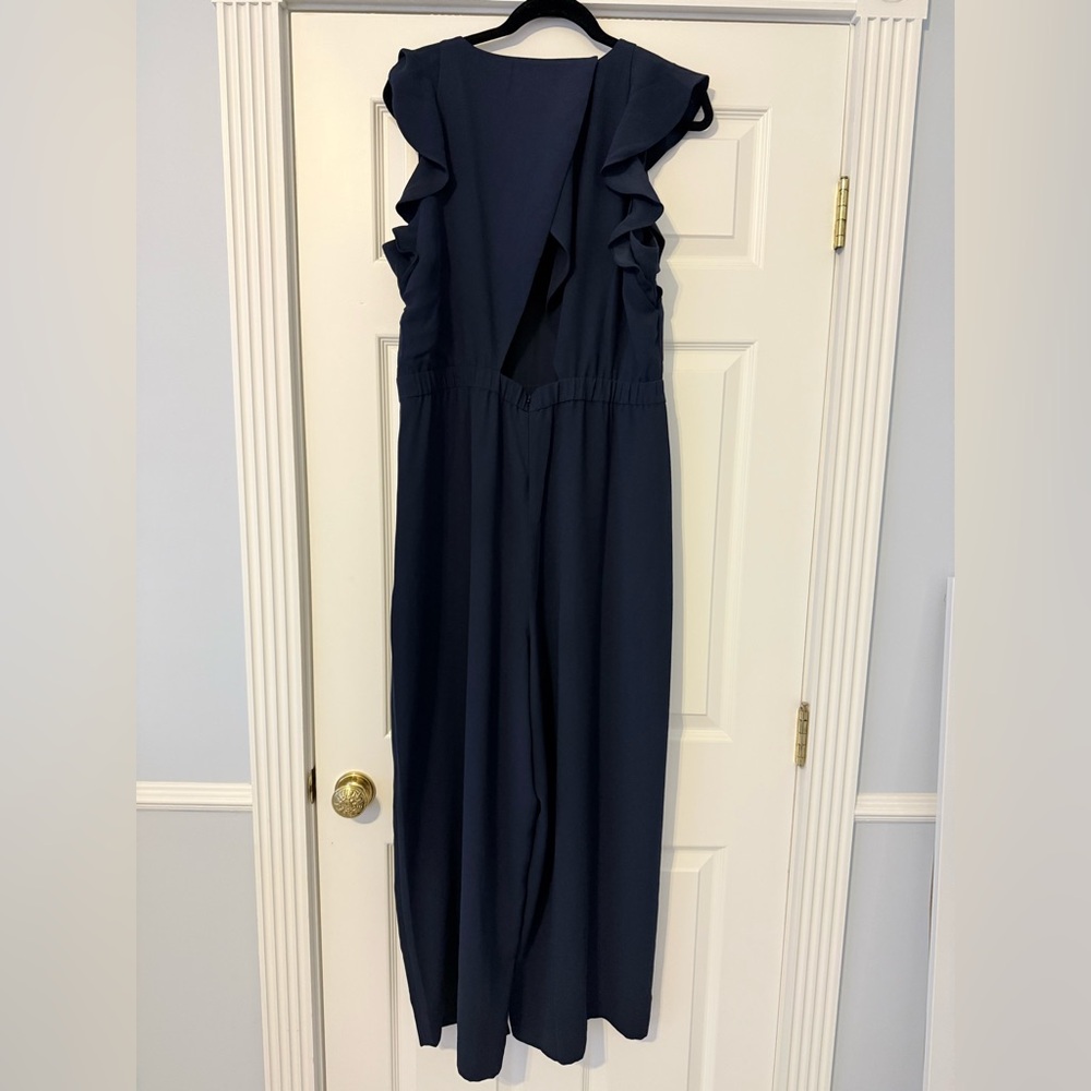 JCREW Navy Sleeveless Jumpsuit - Picture 3 of 4
